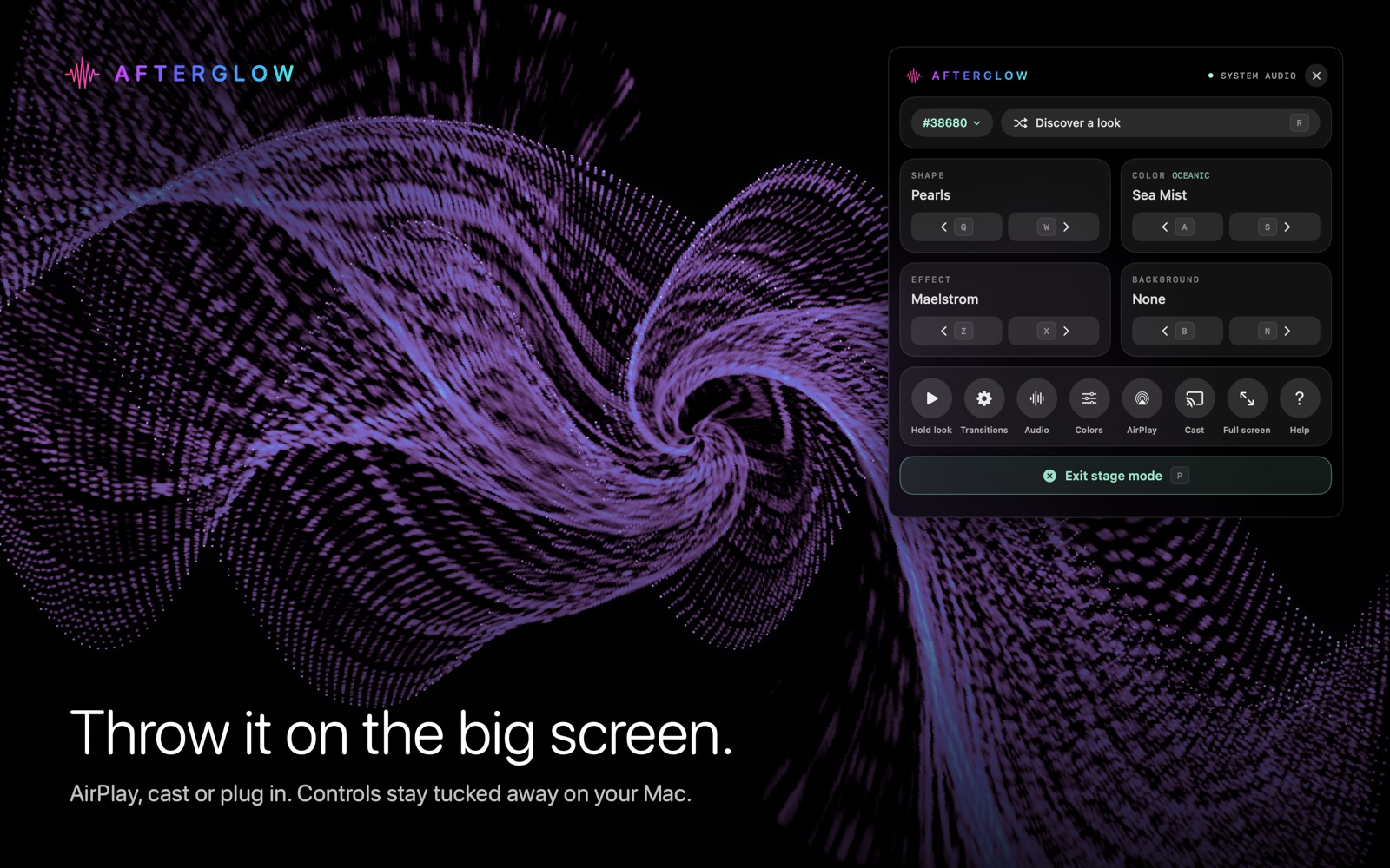 Throw it on the big screen.