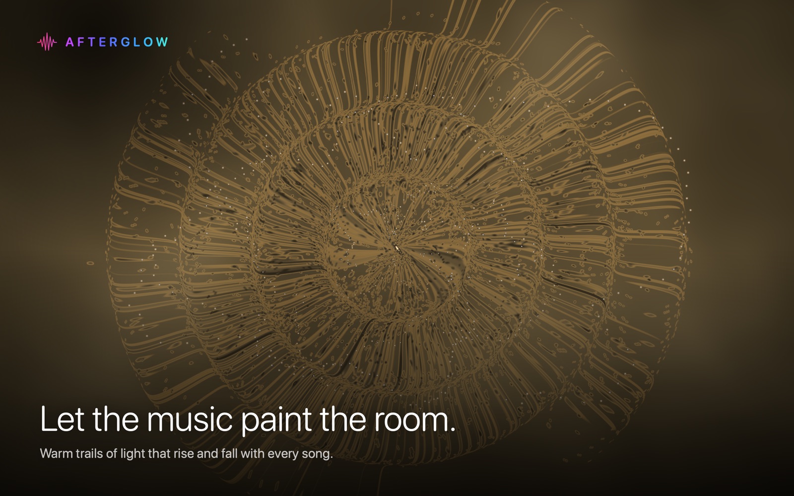 Let the music paint the room.